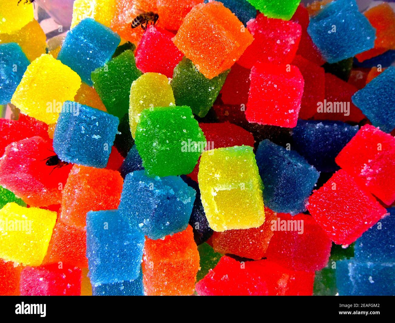 colored candies Stock Photo