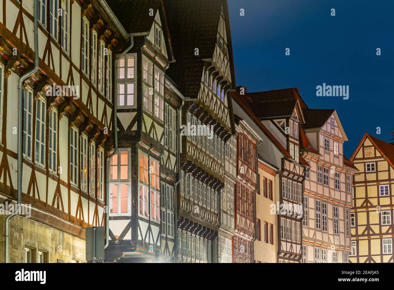 Facades of old houses in Hannover, Germany Stock Photo Alamy