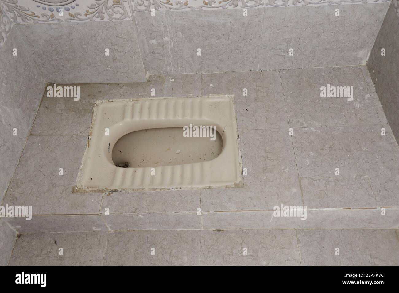 An Indian style toilet in a ready to stay apartment Stock Photo Alamy