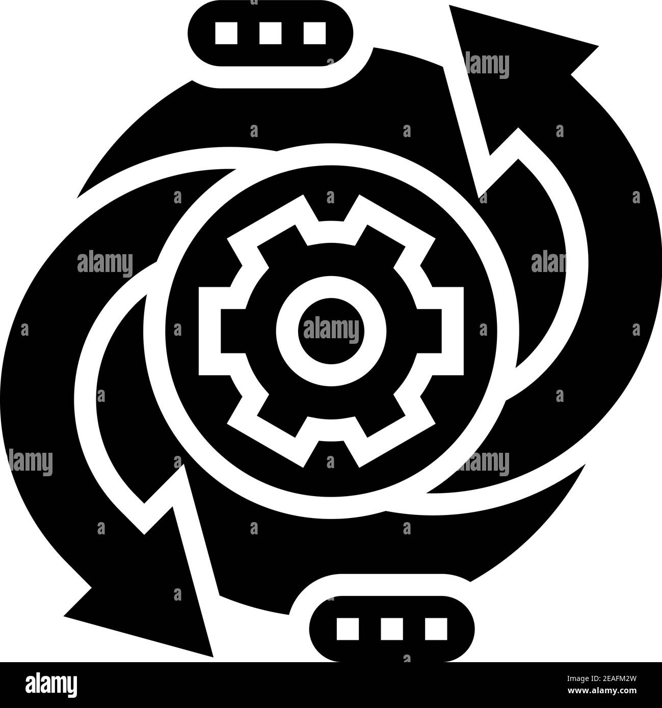 abstract converter glyph icon vector illustration Stock Vector Image ...