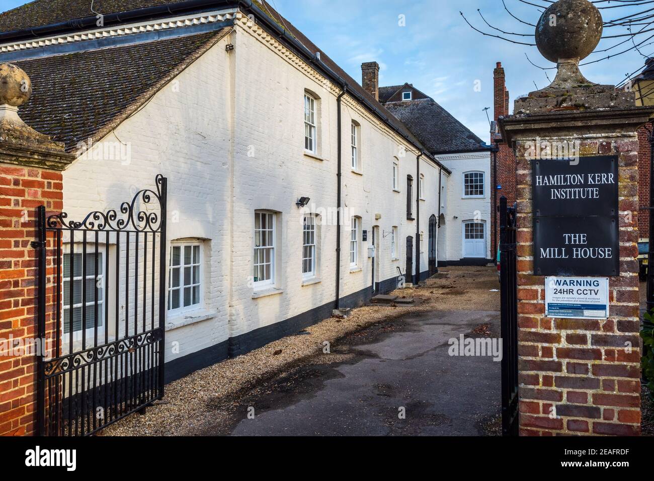 The Hamilton Kerr Institute site at Whittlesford Cambridge. A branch of the Fitzwilliam Museum specialising in the study & conservation of paintings. Stock Photo