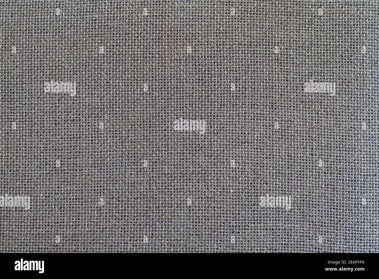 Natural linen texture background with delicate grid , light grey canvas texture background Stock Photo