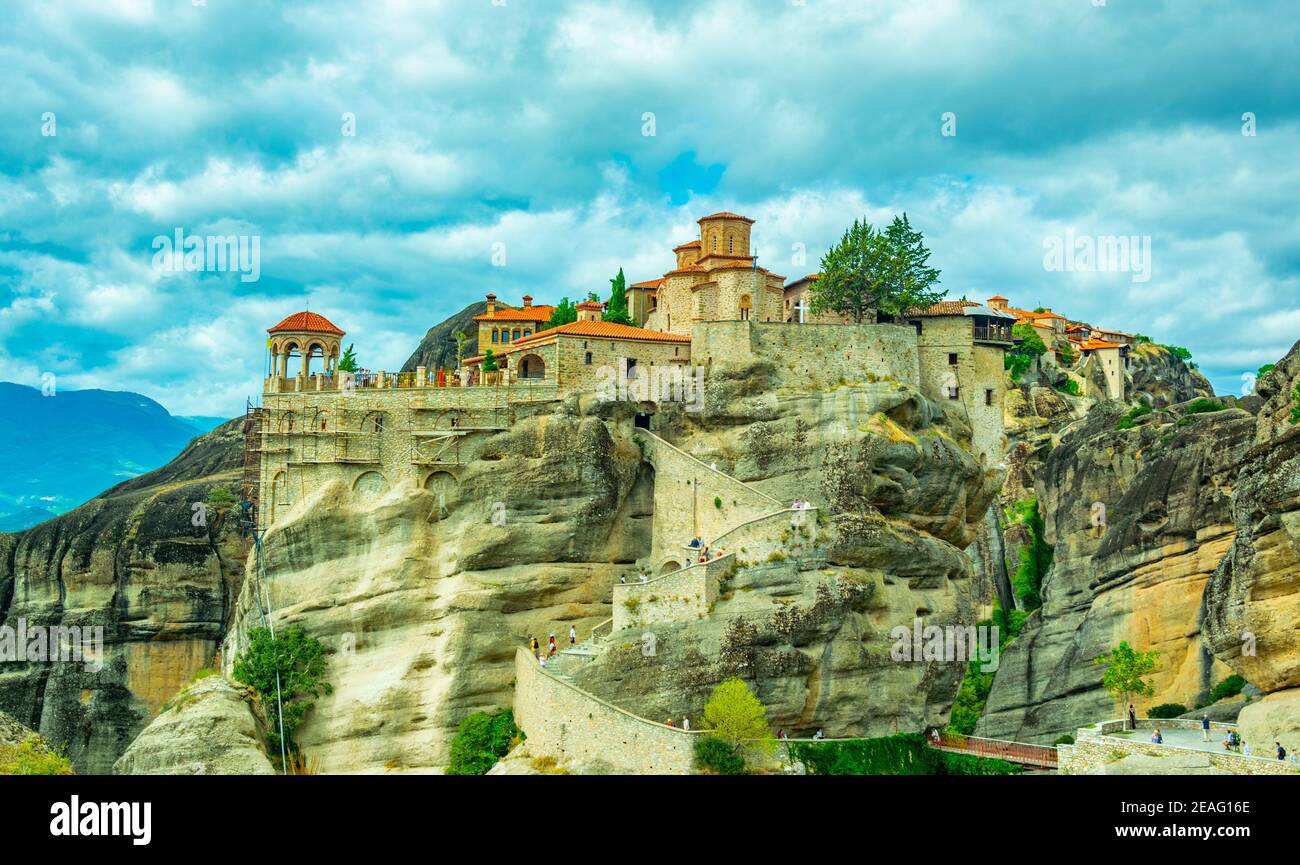 Monastery of Varlaam at Meteora, Greece Stock Photo - Alamy