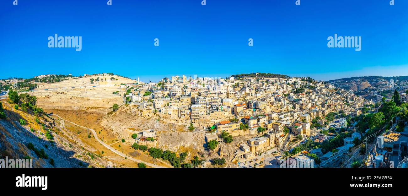 Aerial view of Jerusalem from the city of David, Israel Stock Photo - Alamy