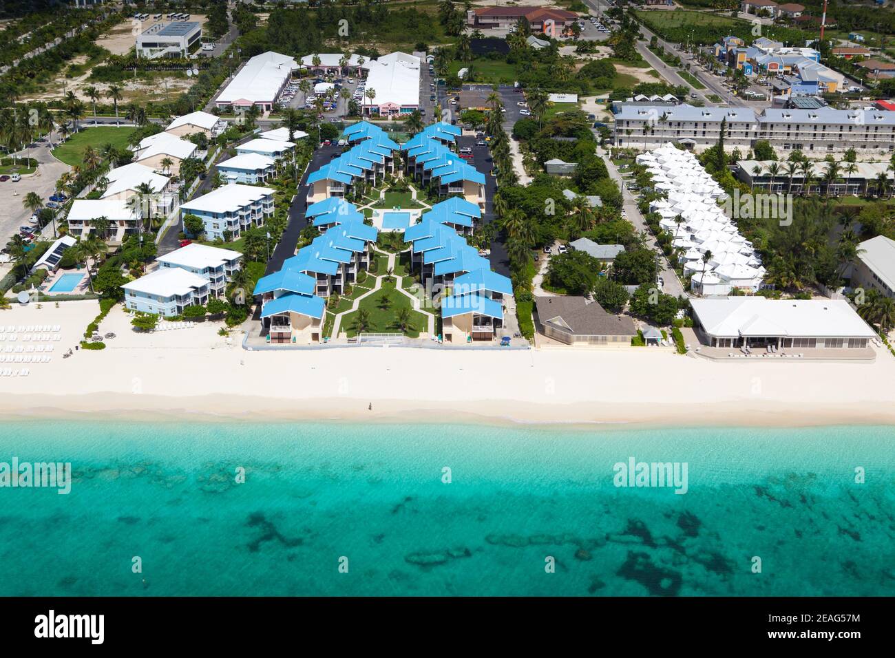 Aerial View of Seven Mile Beach