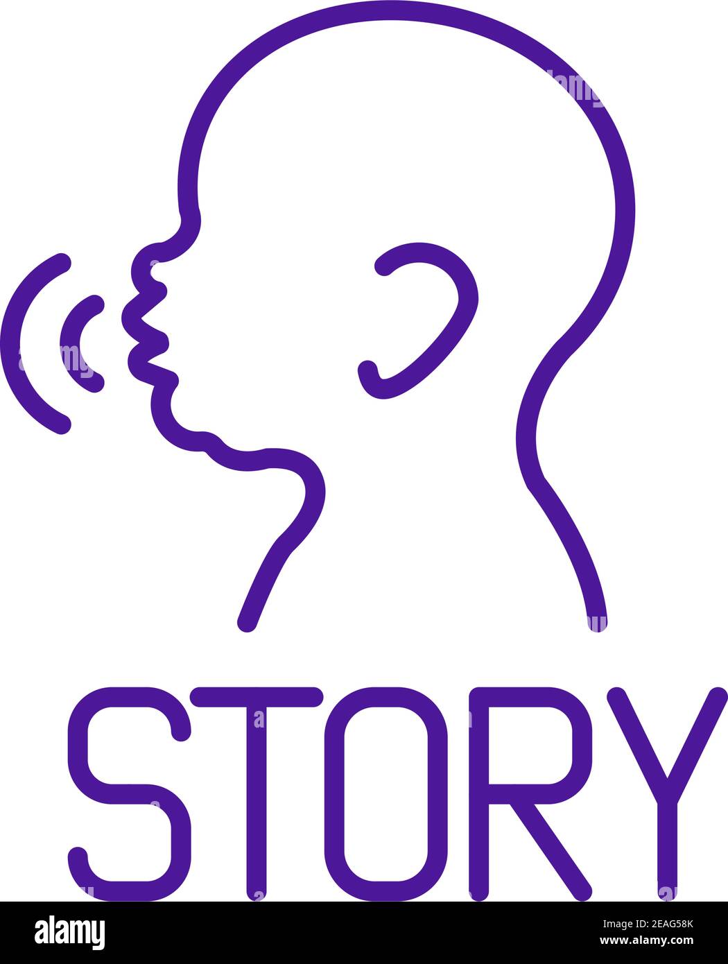 Baby speaking RGB color icon Stock Vector Image & Art - Alamy