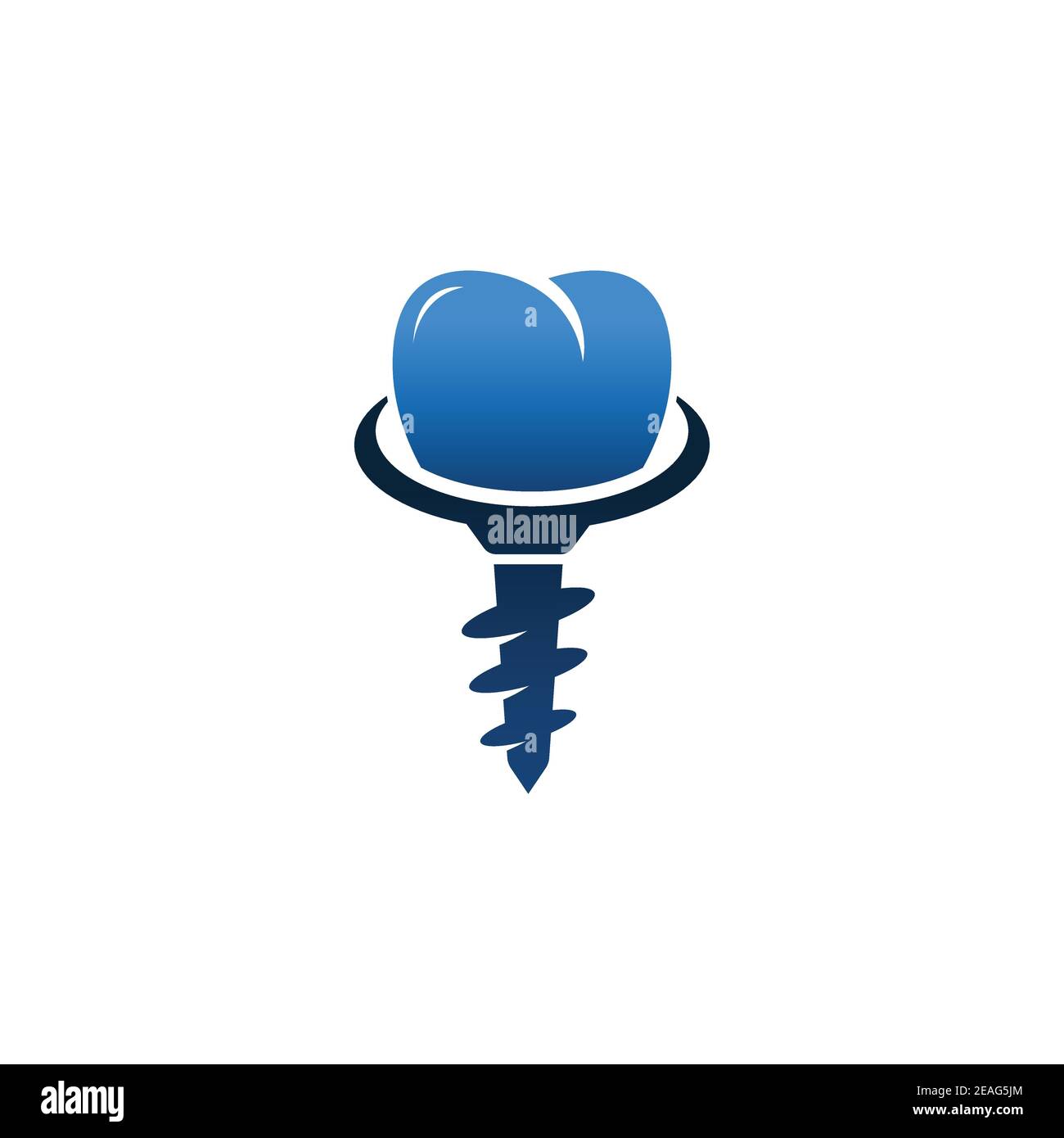 Dental implant logo designs concept vector, Dental Care logo template