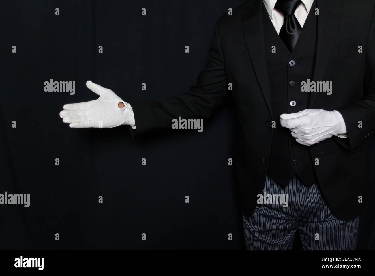 White Gloves Butler High Resolution Stock Photography and Images - Alamy