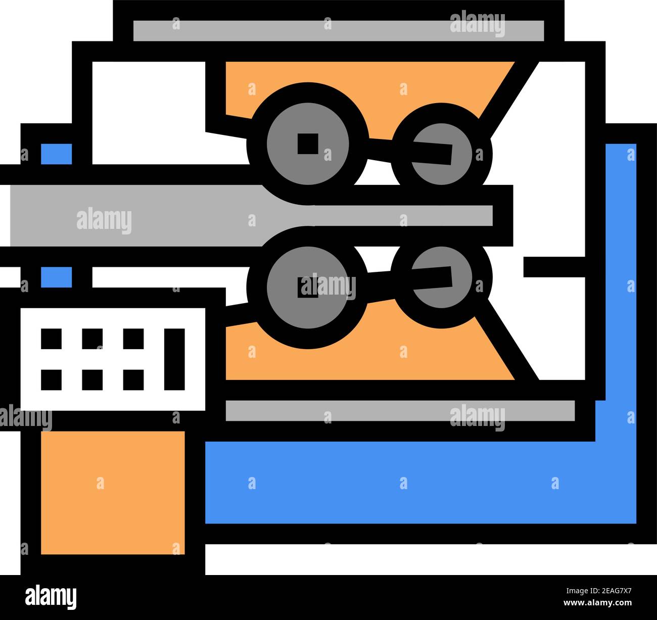 metal working equipment color icon vector illustration Stock Vector ...