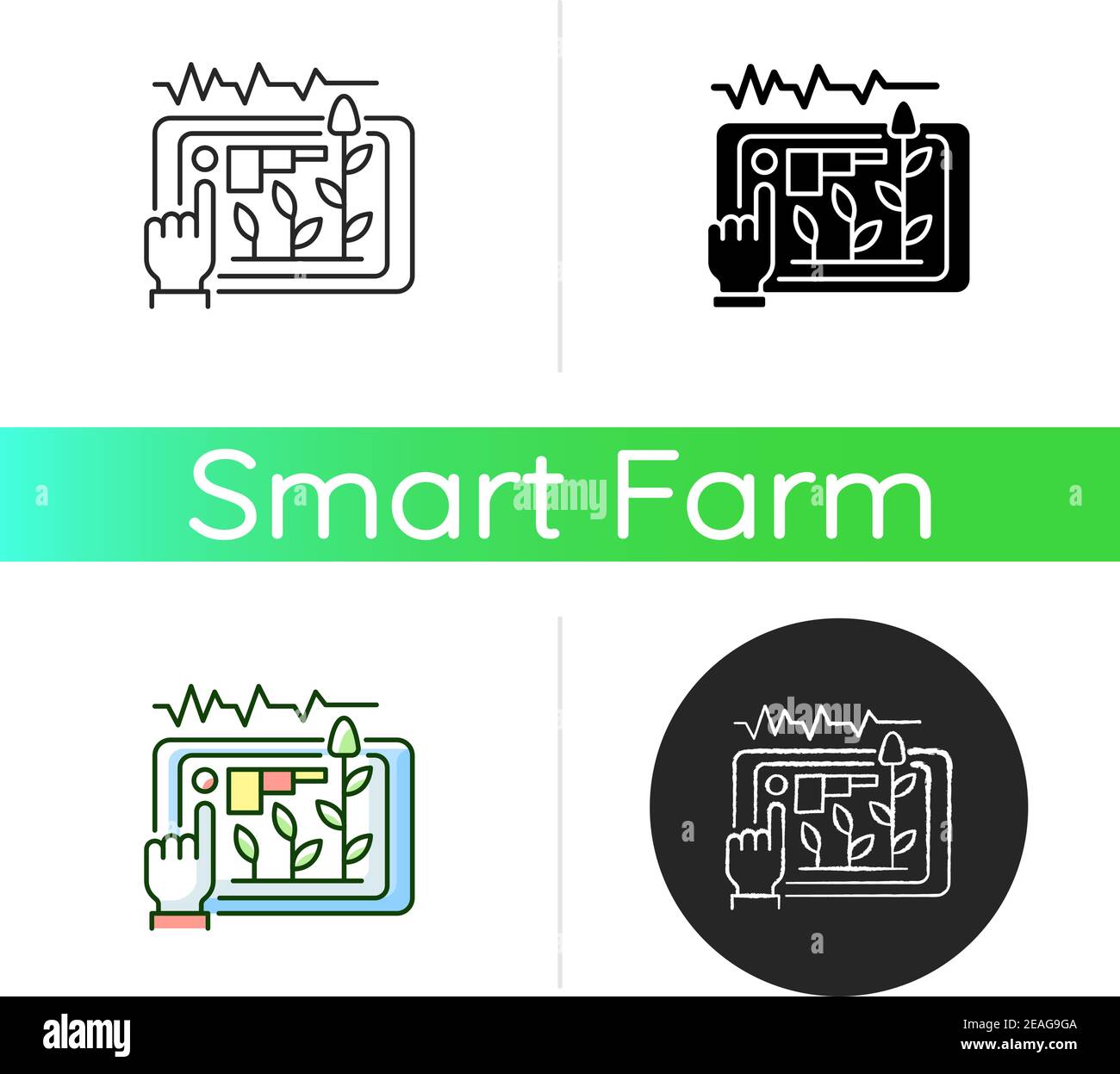 Yield prediction icon Stock Vector