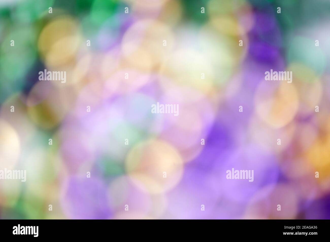 Colorful abstract defocused bokeh background. Spring background Stock Photo
