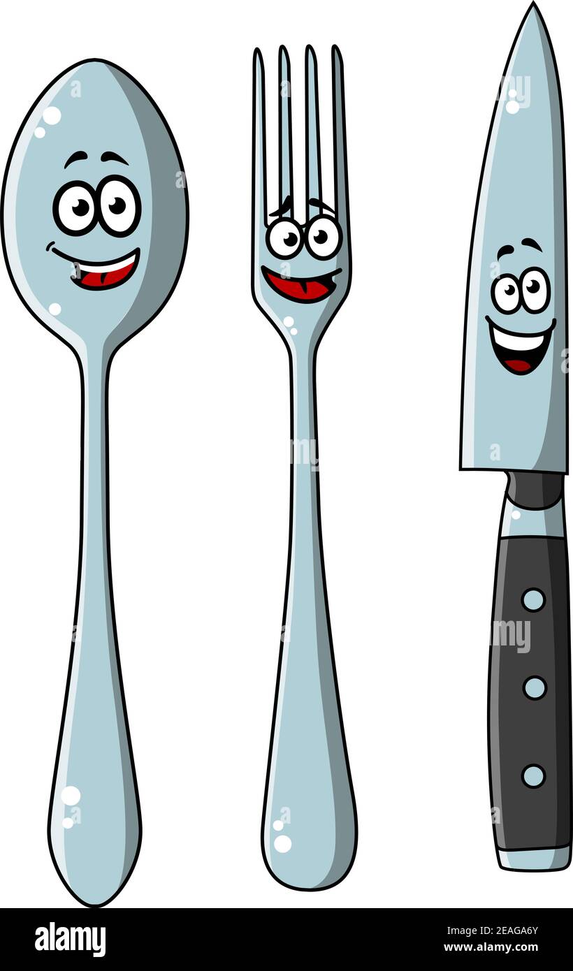 https://c8.alamy.com/comp/2EAGA6Y/happy-laughing-cartoon-cutlery-set-with-a-knife-fork-and-spoon-with-cute-little-faces-vector-illustration-2EAGA6Y.jpg