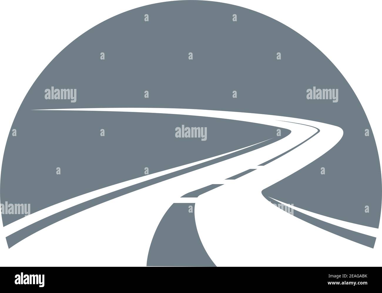 Road receding into the distance winding away to the point of infinity ...