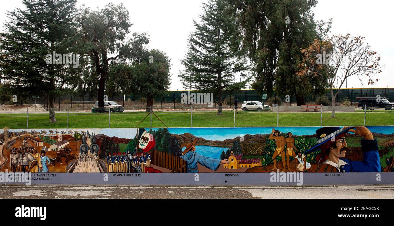 February 09, 2021, Valley Glen, California, USA Detail from ''The