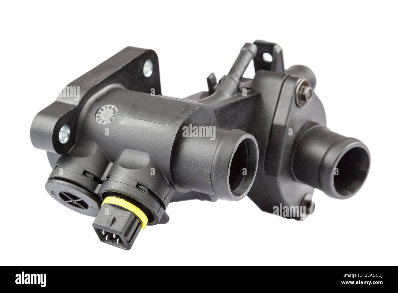 Thermostat housing and the engine temperature sensor of the car