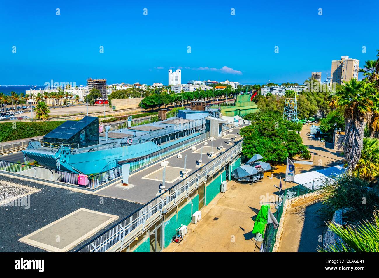 Clandestine immigration and naval museum in Haifa, Israel Stock Photo