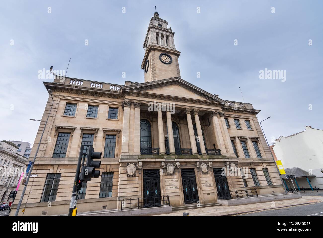 The Guildhall, Kingston upon Hull, England. City Council Headquarters Stock Photo