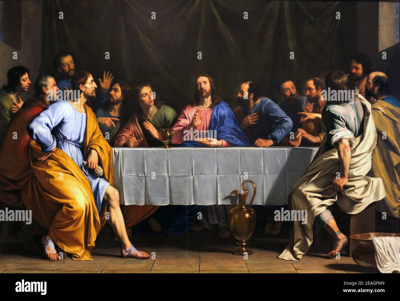 The Last Supper, by Philippe de Champaigne Stock Photo