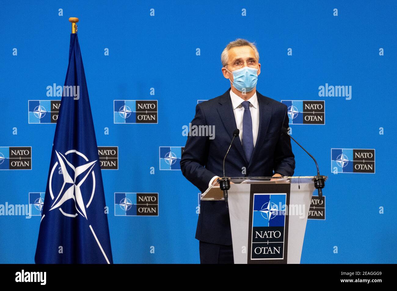 The NATO Secretary General, Jens Stoltenberg, meet the Prime Minister ...
