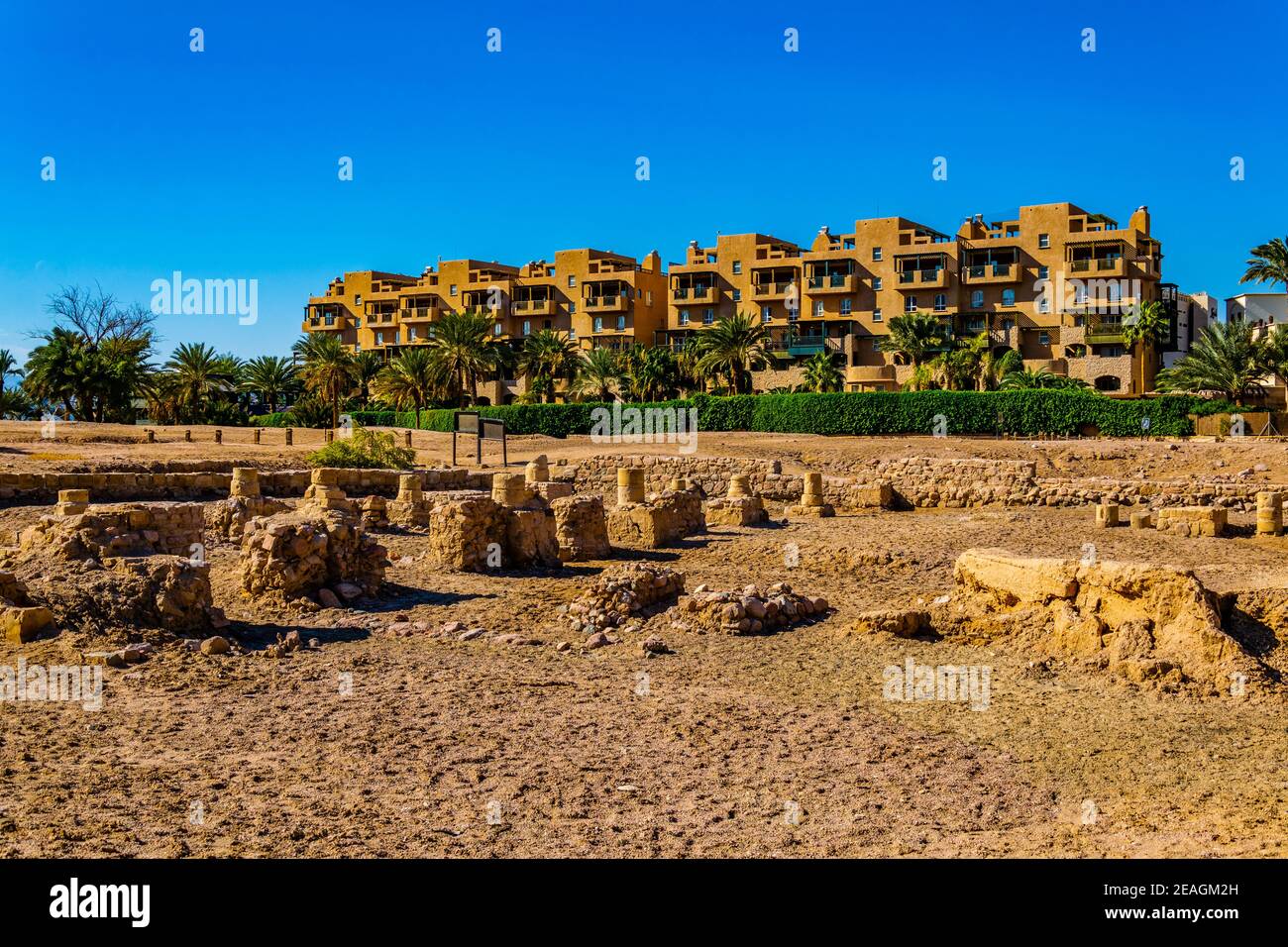 Ruins of ancient city Ayla in Aqaba, Jordan Stock Photo - Alamy