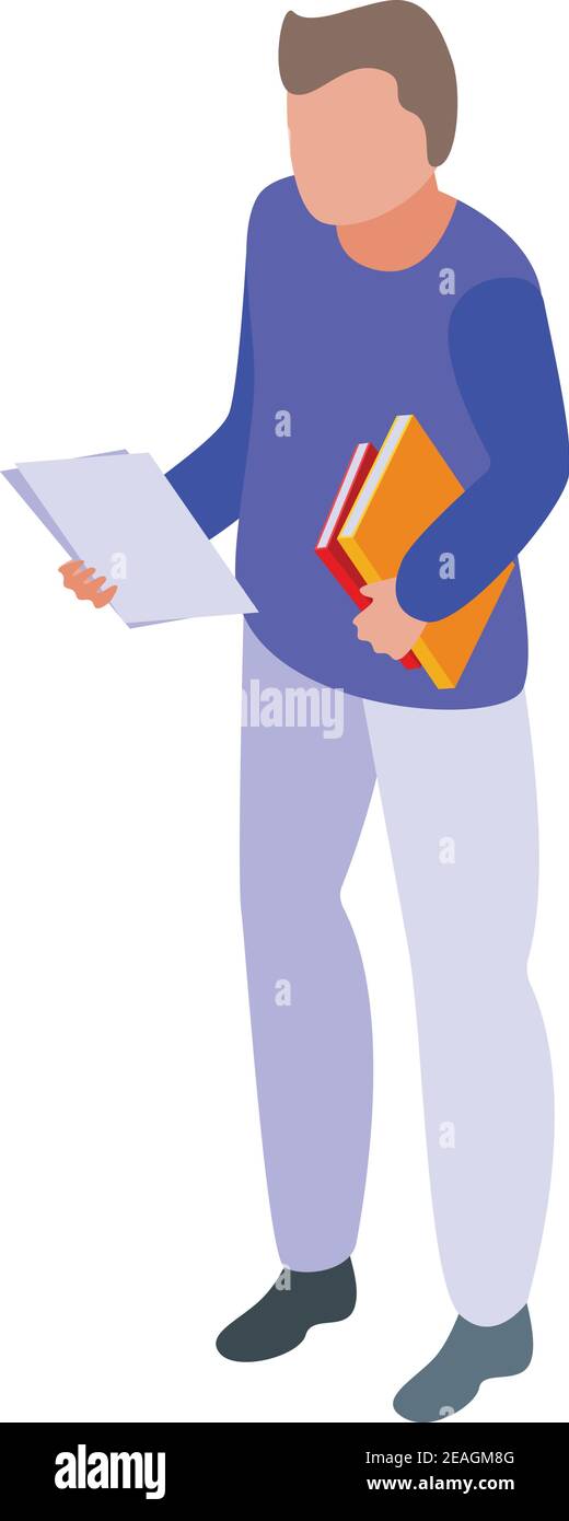 School test answer icon. Isometric of school test answer vector icon ...