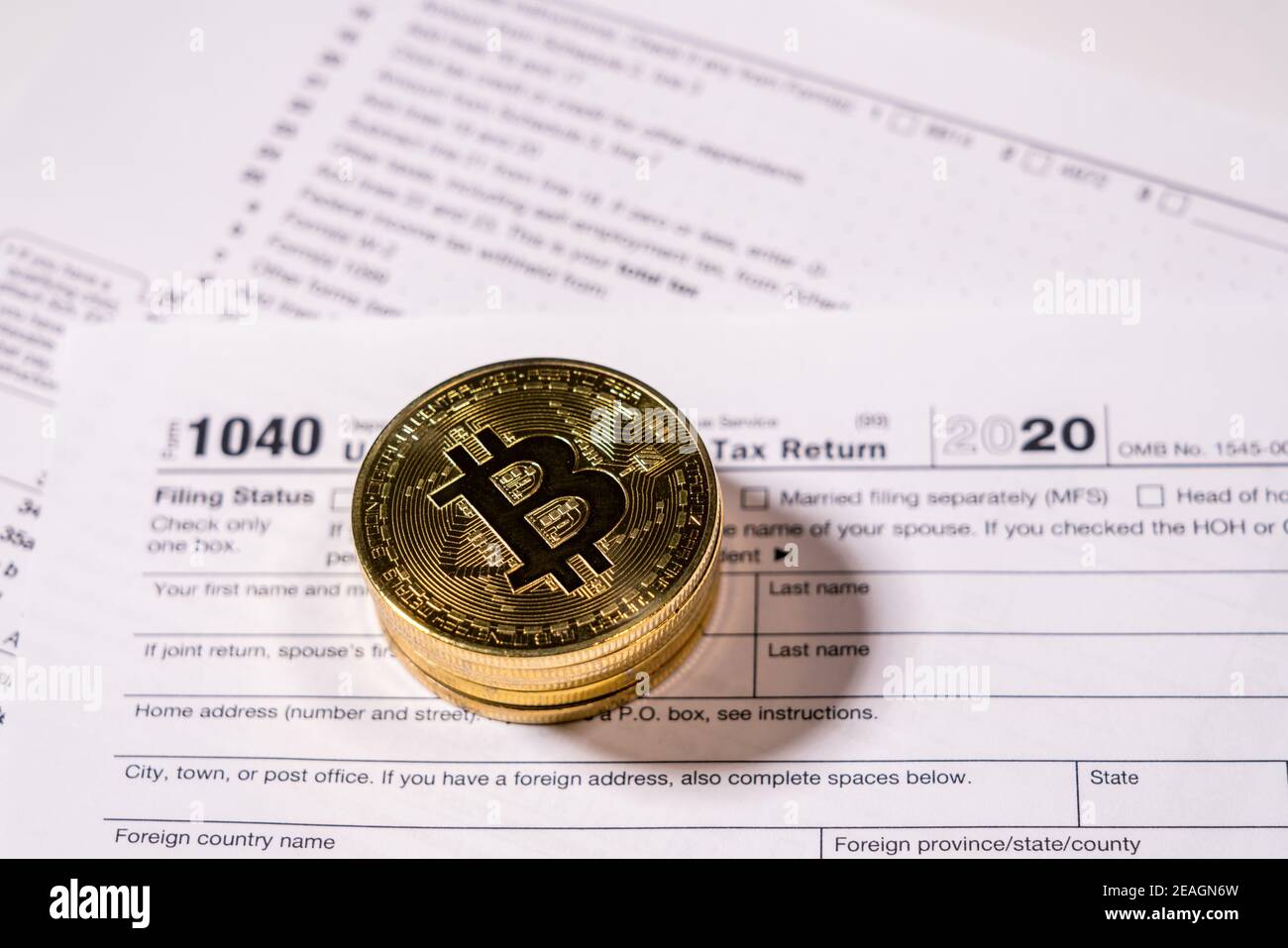 1040 2020 tax form hi-res stock photography and images - Alamy