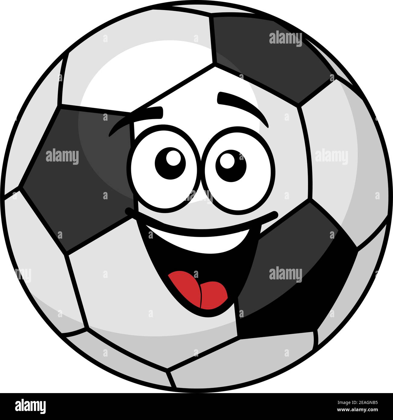 Goofy black and white soccer ball with a big happy toothy smile, cartoon illustration isolated on white Stock Vector Image & Art - Alamy Goofy black and white soccer ball with a big happy toothy smile, cartoon illustration isolated on white Stock Vector Image & Art - Alamy