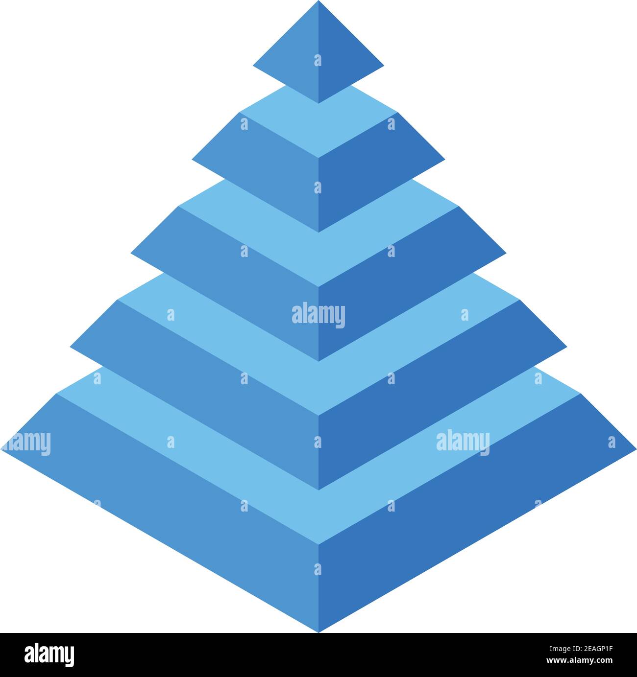 Pyramid hierarchy icon. Isometric of pyramid hierarchy vector icon for ...