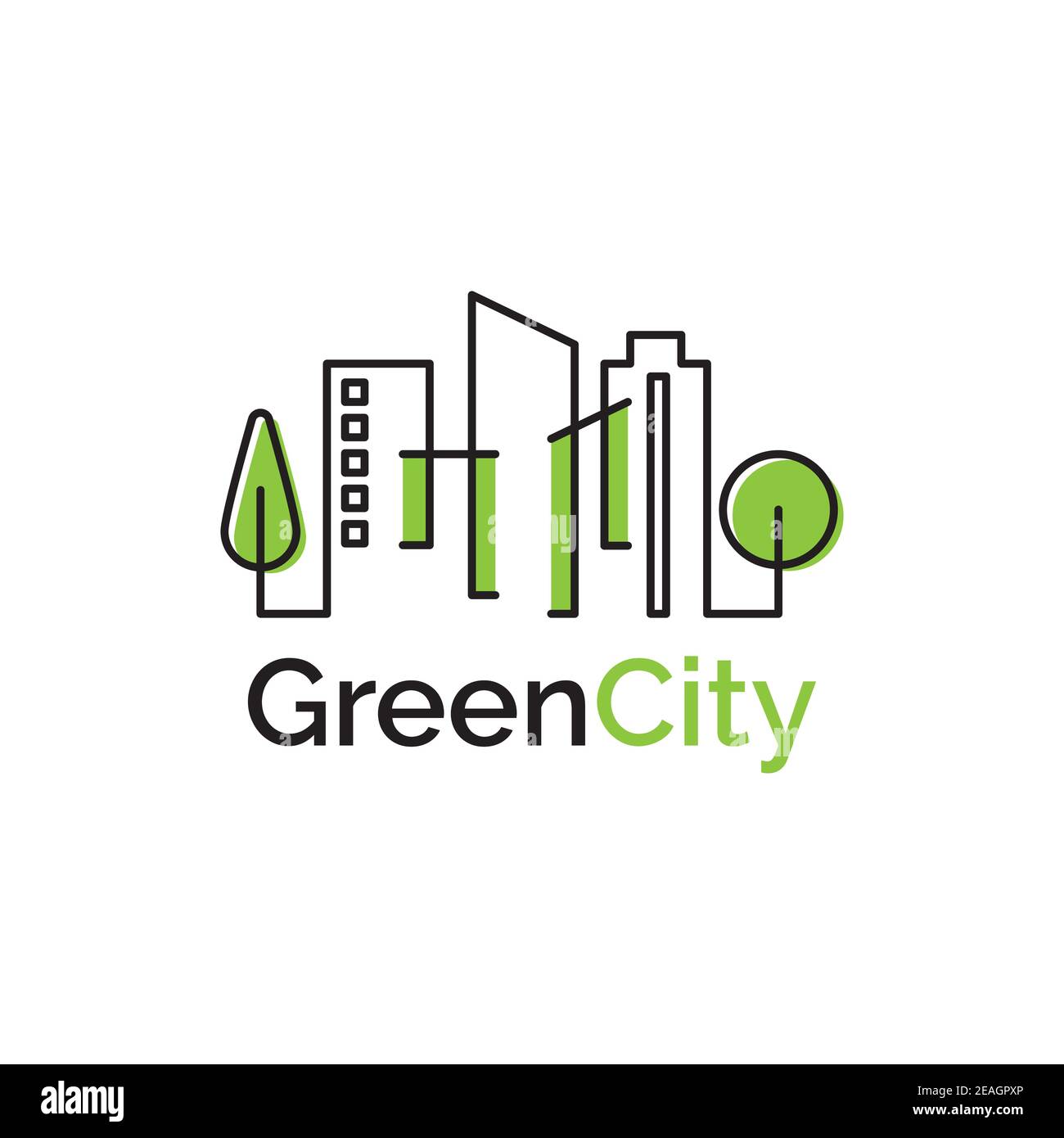 Green city logo design vector template Stock Vector Image & Art Alamy