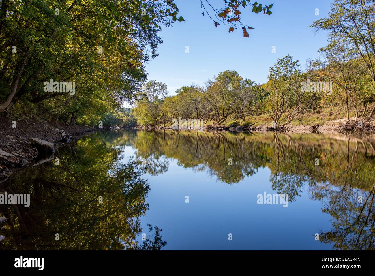 Licking River in the Blue Licks Battlefield State Resort Park in