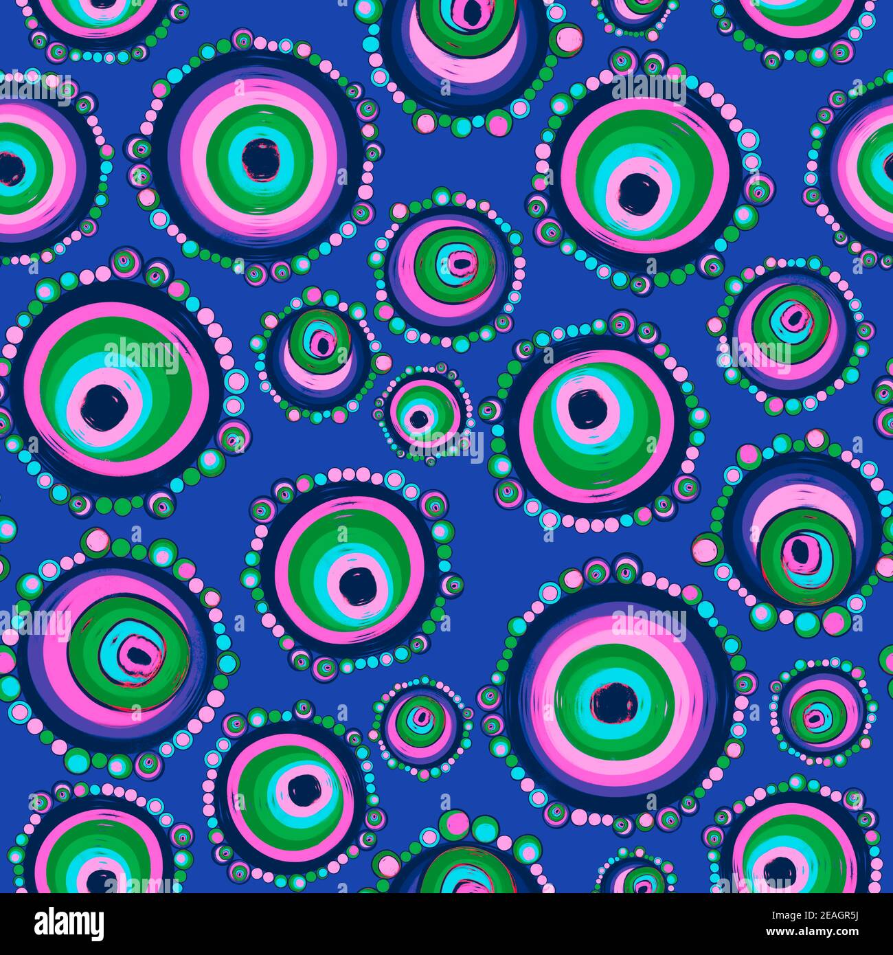 Nested Circle Pattern Geometric seamless pattern,texture with perfectly contacting nested ...