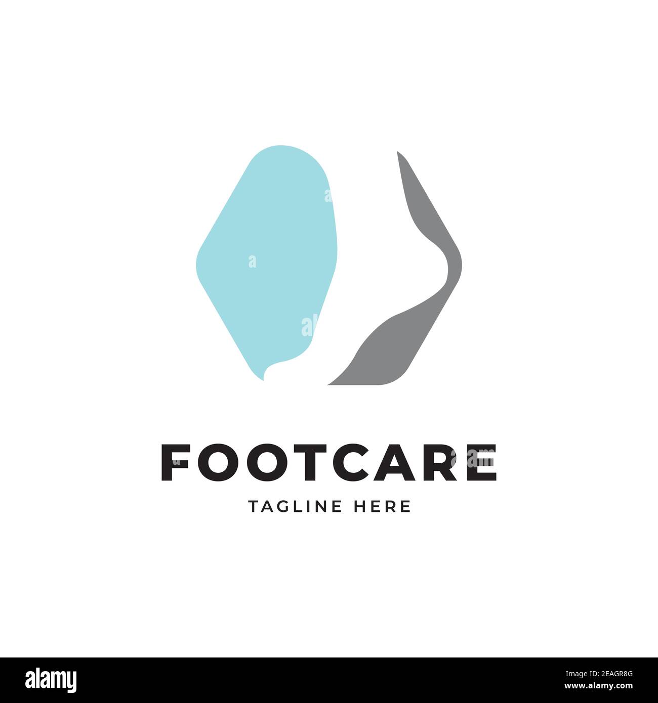 Foot care logo design vector template Stock Vector