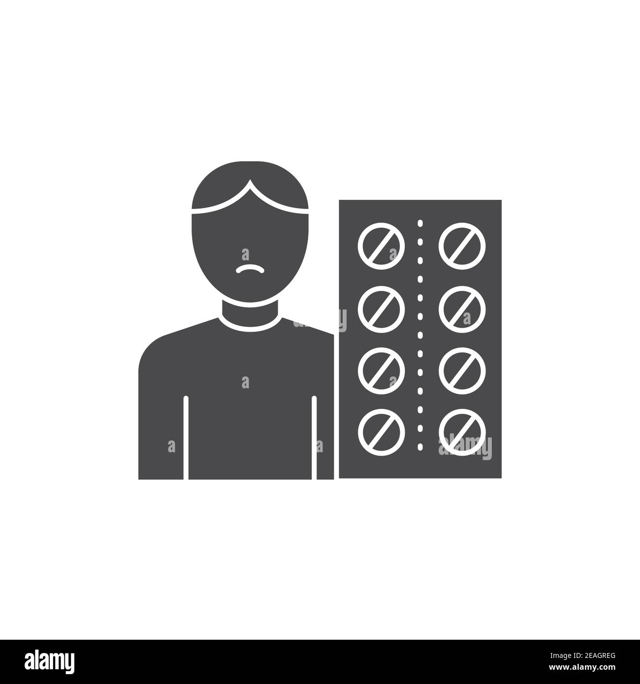 Depression treatment line color icon. Sign for web page, mobile app, button, logo Stock Vector