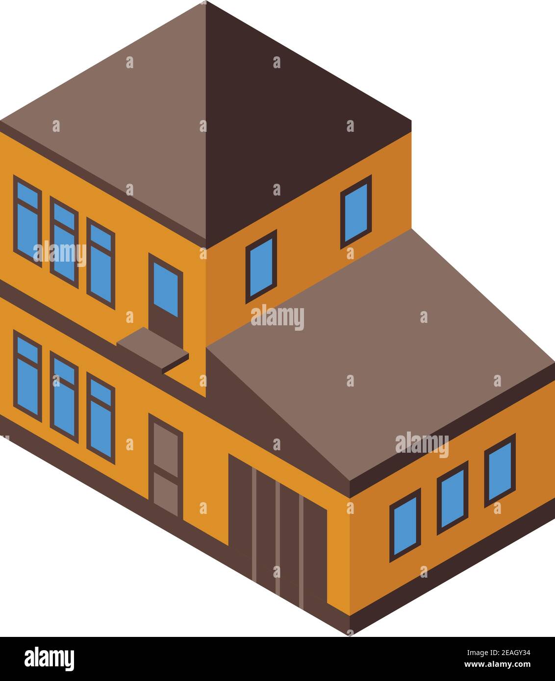 City cottage icon. Isometric of city cottage vector icon for web design ...