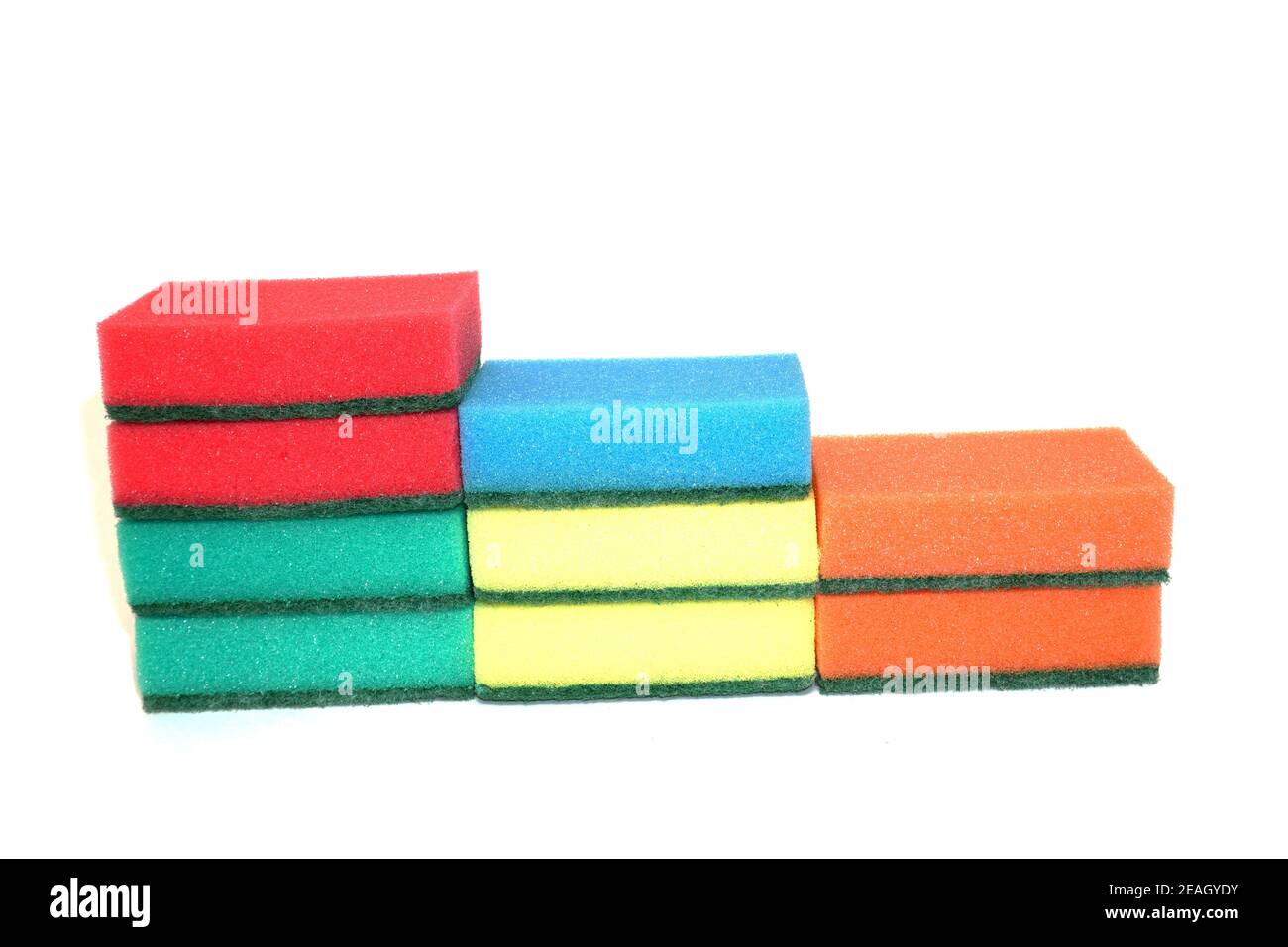 https://c8.alamy.com/comp/2EAGYDY/multicolored-lgbt-sponges-stairs-for-washing-dishes-isolated-on-white-background-2EAGYDY.jpg
