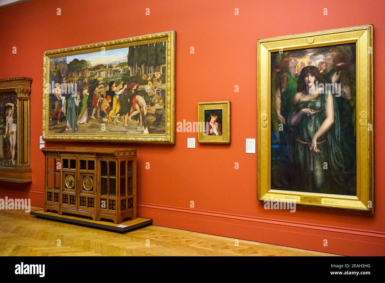 Inside Manchester Art Gallery, England, UK Stock Photo Alamy