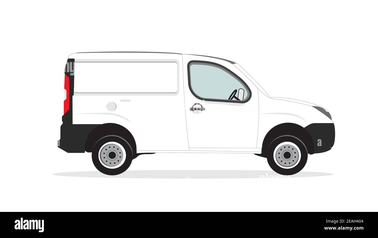 Blank mini cargo car template isolated on white. Cargo Van for Mock up  design and brand identity. Advertising Car blank surface. Easy to edit  vehicle Stock Vector Image & Art - Alamy