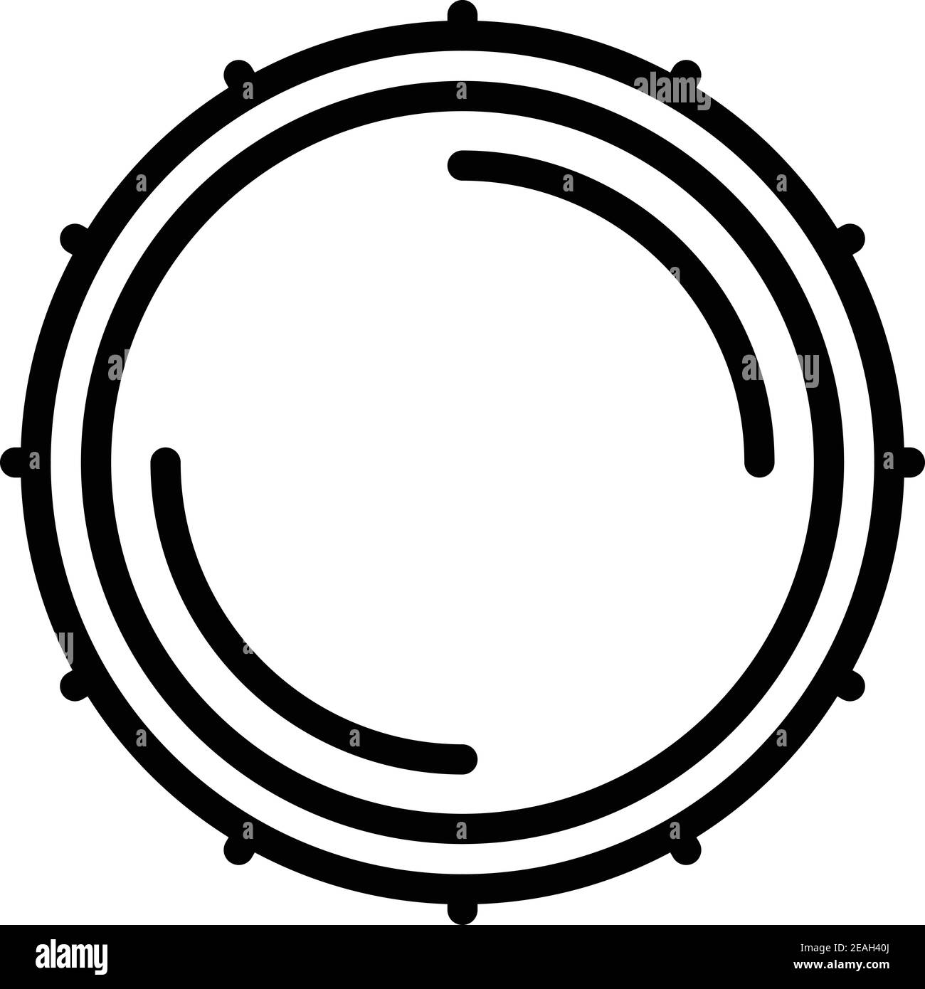 Electronic drum icon. Outline electronic drum vector icon for web