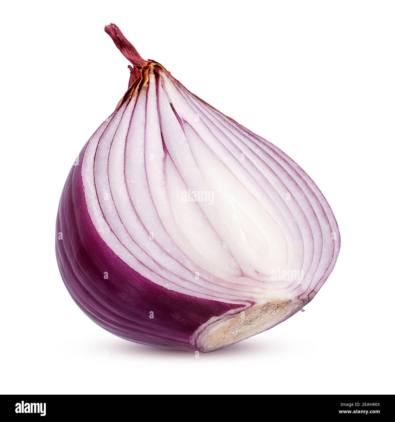 Red onion vegetable isolated on white background Stock Photo
