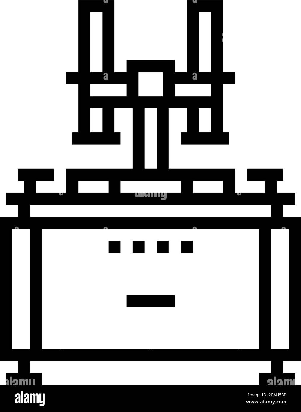 lapping machine line icon vector illustration Stock Vector Image & Art ...