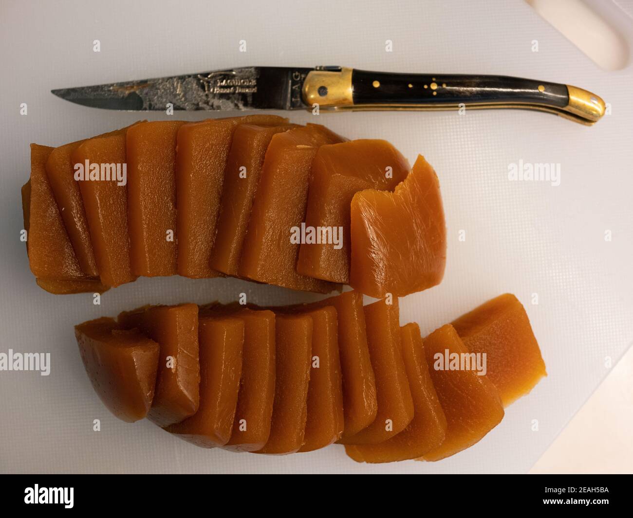 Slices of Chinese New Year rice cake Stock Photo