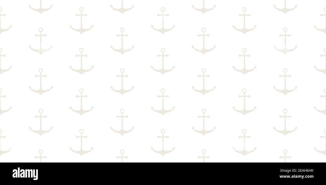 Nautical seamless pattern with ship wheels and anchors Stock Vector ...