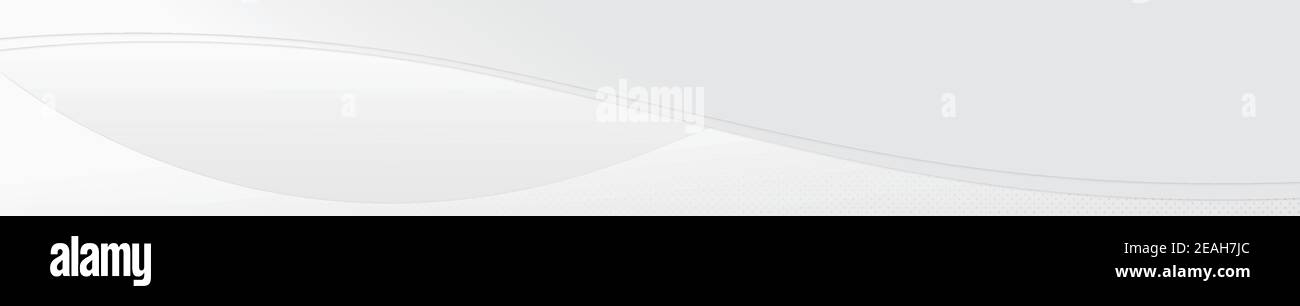 White abstract wavy lines and dots - Vector illustration Stock Vector