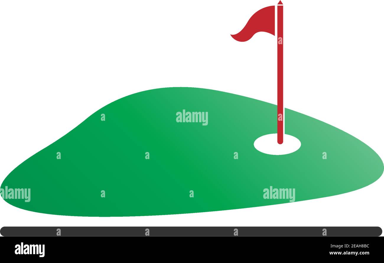 Golf logo icon template creative design illustration vector Stock Vector