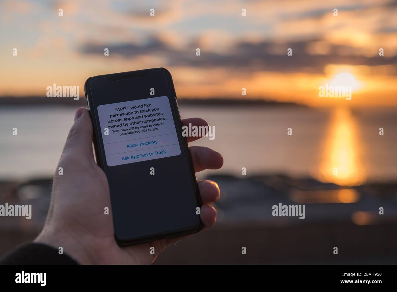 Mobile phone app data tracking image Stock Photo - Alamy