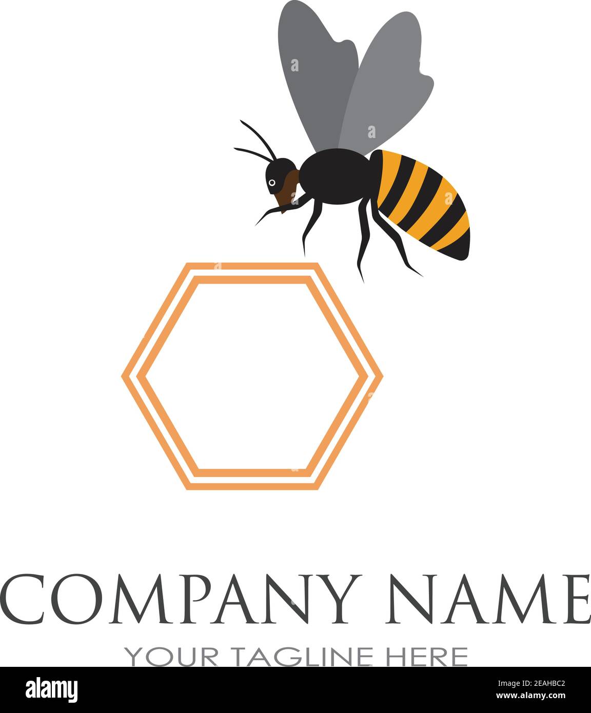 bee and honeycomb logo vector illustration design template Stock Vector  Image \u0026 Art - Alamy, image size:1152x1390