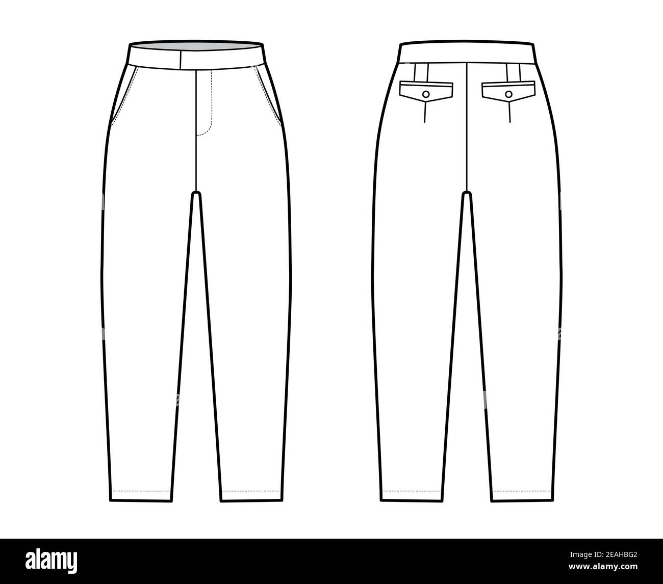 Short capri pants technical fashion 