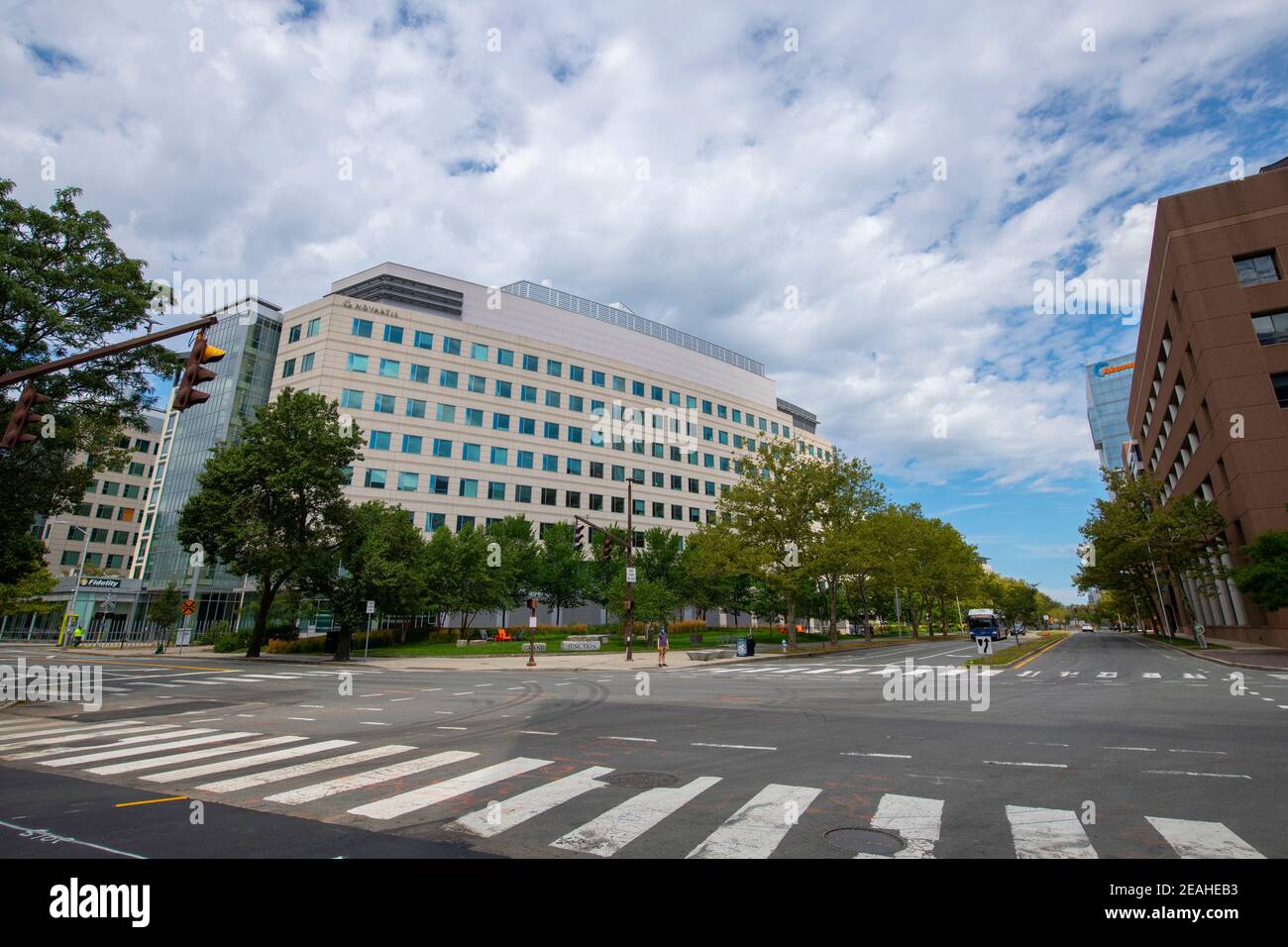 Moderna headquarter building at 200 Technology Square near Main Street ...