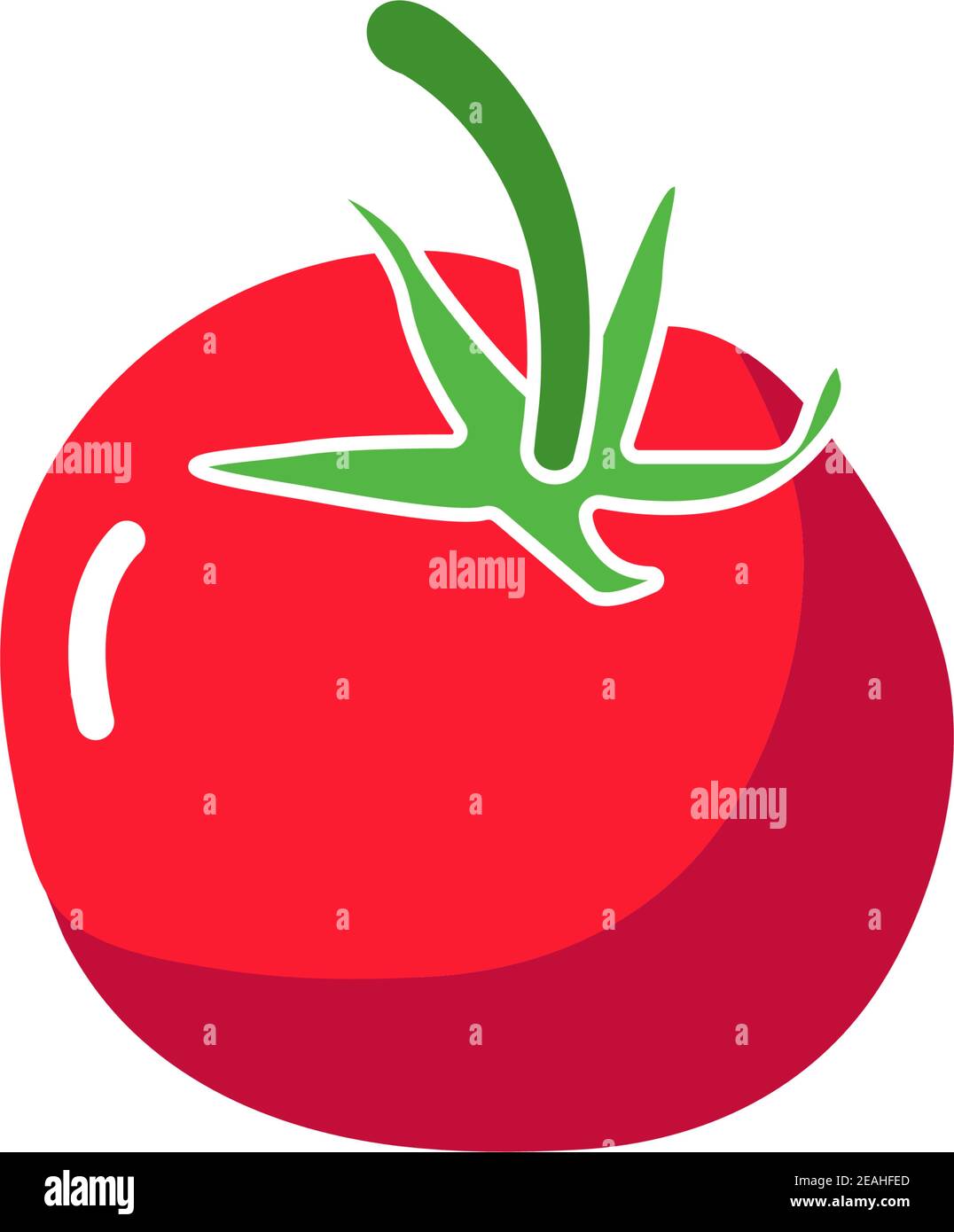 Tomato vegetable healthy food outline Stock Vector Images - Alamy