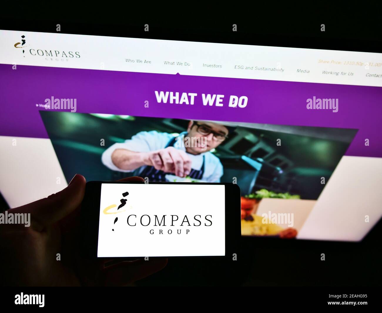 Compass group and catering hires stock photography and images Alamy